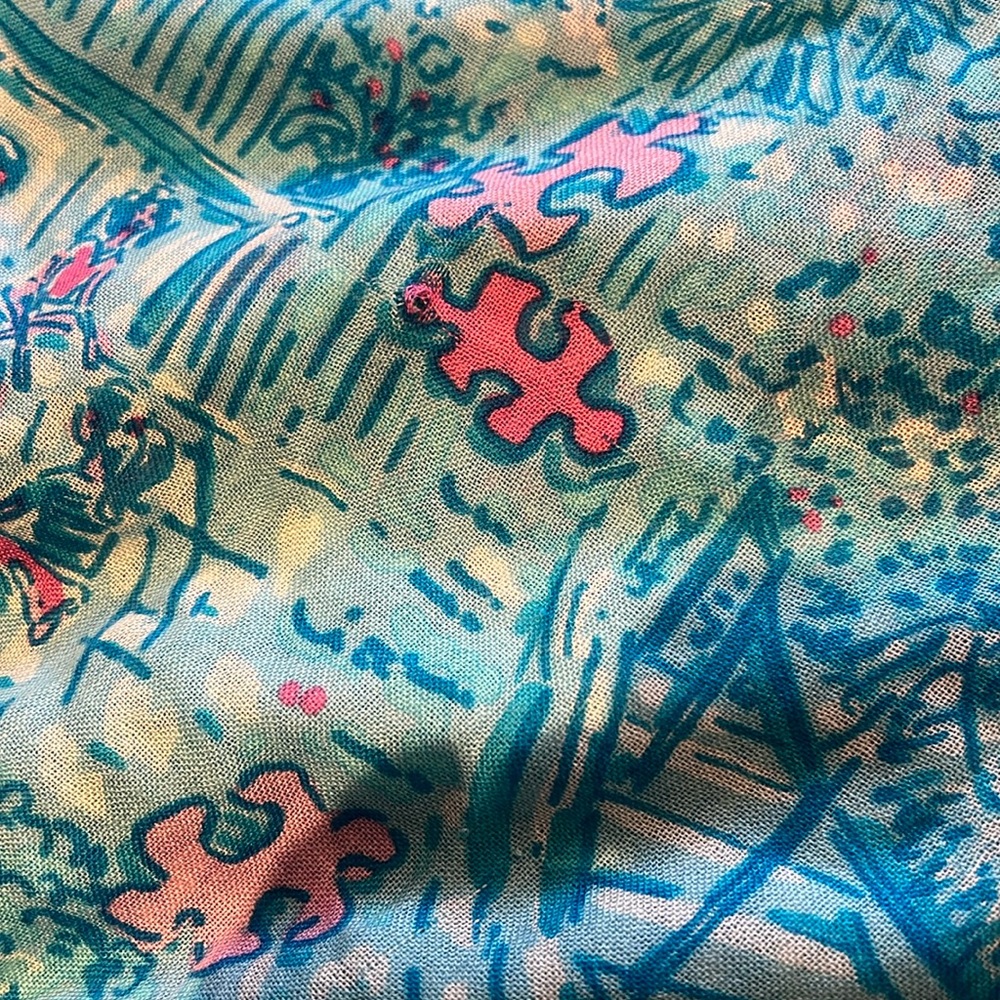 Lilly Pulitzer Rear autism scarf
